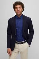 Camisa relaxed fit en satén italiano lavado