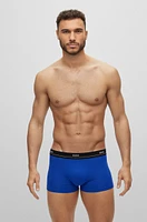 Five-pack of stretch-cotton trunks with logo waistbands