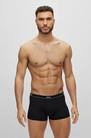 Five-pack of stretch-cotton trunks with logo waistbands