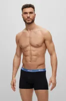 Three-pack of boxer briefs with logo waistbands