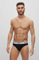 Three-pack of regular-rise stretch-cotton briefs