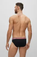 Three-pack of regular-rise stretch-cotton briefs