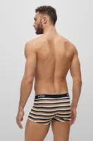 Three-pack of stretch-cotton trunks with logo waistbands