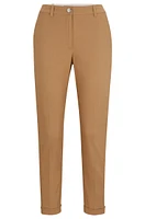 Regular-fit trousers stretch-cotton twill