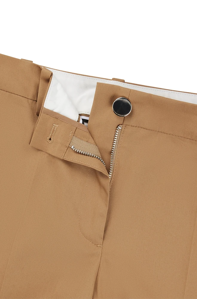 Regular-fit trousers stretch-cotton twill