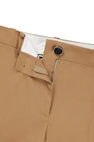 Regular-fit trousers stretch-cotton twill