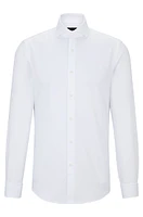 Slim-fit shirt structured cotton