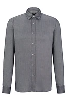 Slim-fit shirt Oxford-weave material