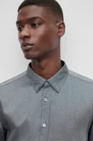 Slim-fit shirt Oxford-weave material