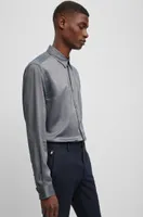 Slim-fit shirt Oxford-weave material