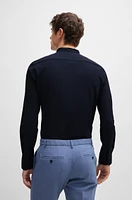 Slim-fit shirt performance-stretch jersey