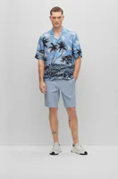 Regular-fit shirt Hawaiian-print twill