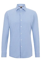 Slim-fit shirt a cotton blend