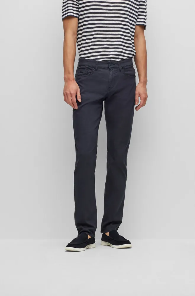 Slim-fit regular-rise jeans performance denim