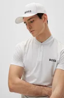 BOSS x Matteo Berrettini polo slim fit con cuello estilo bomber