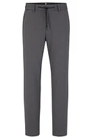 Slim-fit trousers micro-patterned jersey