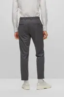 Slim-fit trousers micro-patterned jersey