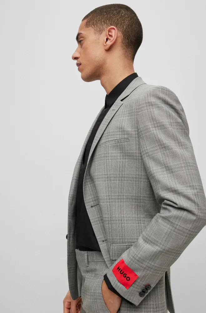 HUGO - Extra-slim-fit suit in a performance-stretch blend