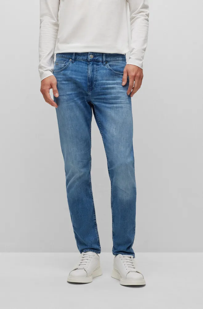 Slim-fit jeans super-soft blue stretch denim