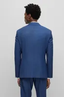 Three-piece slim-fit suit virgin wool