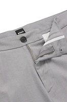 Slim-fit pants a cotton blend