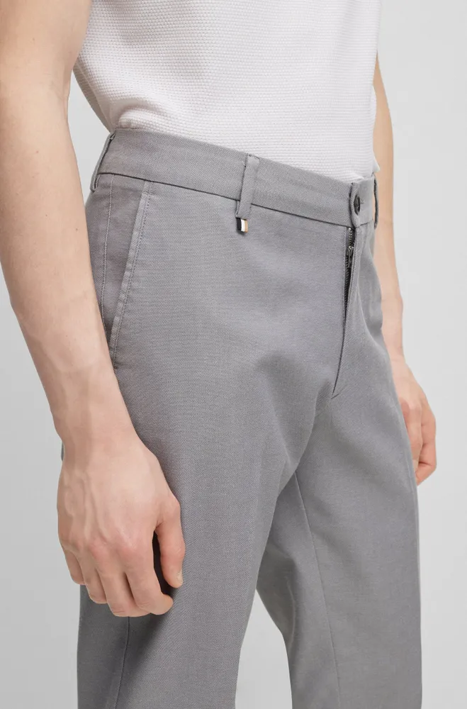 Pantalones slim fit en mezcla de algodón