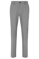 Slim-fit trousers micro-patterned performance-stretch cloth