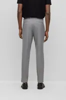 Slim-fit trousers micro-patterned performance-stretch cloth