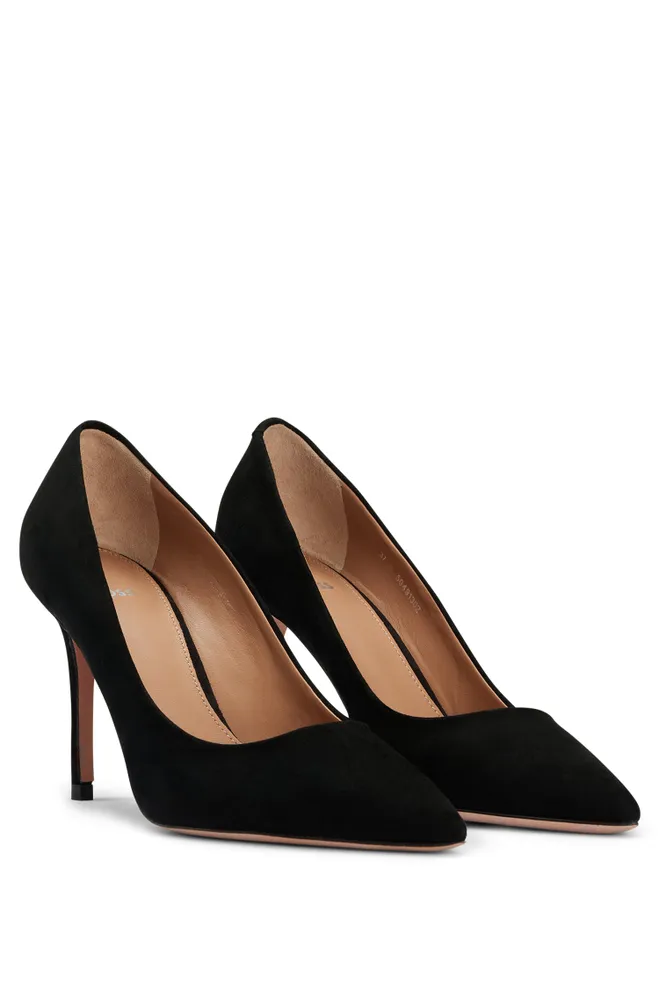 Black Suede Pumps