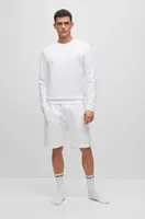 Cotton-terry loungewear shorts with embossed logo