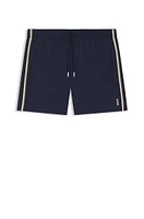 Swim shorts with signature stripe and logo