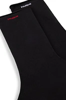 Two-pack of regular-length socks with seamless cuffs