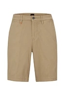 Tapered-fit shorts a cotton blend