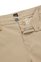 Tapered-fit shorts a cotton blend