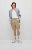 Tapered-fit shorts a cotton blend