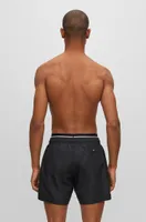 Quick-dry swim shorts recycled fabric with branding