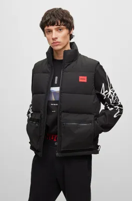 BOSS - BOSS x NFL water-repellent padded gilet with collaborative branding