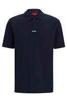 Polo de piqué algodón con logo estampado