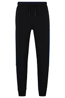 Cotton-blend tracksuit bottoms with side-stripe tape