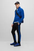 Cotton-blend tracksuit bottoms with side-stripe tape