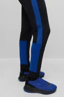 Cotton-blend tracksuit bottoms with side-stripe tape