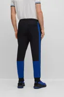 Cotton-blend tracksuit bottoms with side-stripe tape