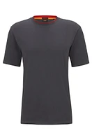 Relaxed-fit T-shirt cotton jersey with detailed collarband