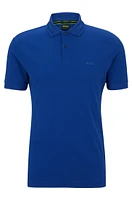 Cotton-piqué polo shirt with tonal logo