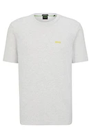 Regular-fit T-shirt stretch cotton with side tape