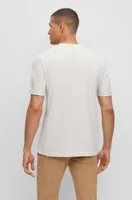 Regular-fit T-shirt stretch cotton with side tape