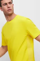 Regular-fit T-shirt stretch cotton with side tape