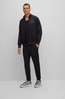 Cuffed tracksuit bottoms active-stretch fabric