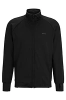 Zip-up sweatshirt active-stretch fabric