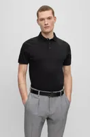 Regular-fit polo shirt mercerized cotton